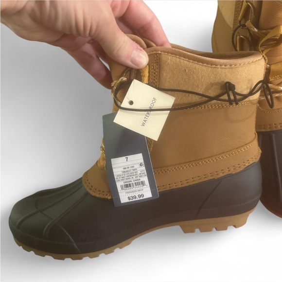 Women’s universal thread Tan and Black Duck Boots - Picture 4 of 4